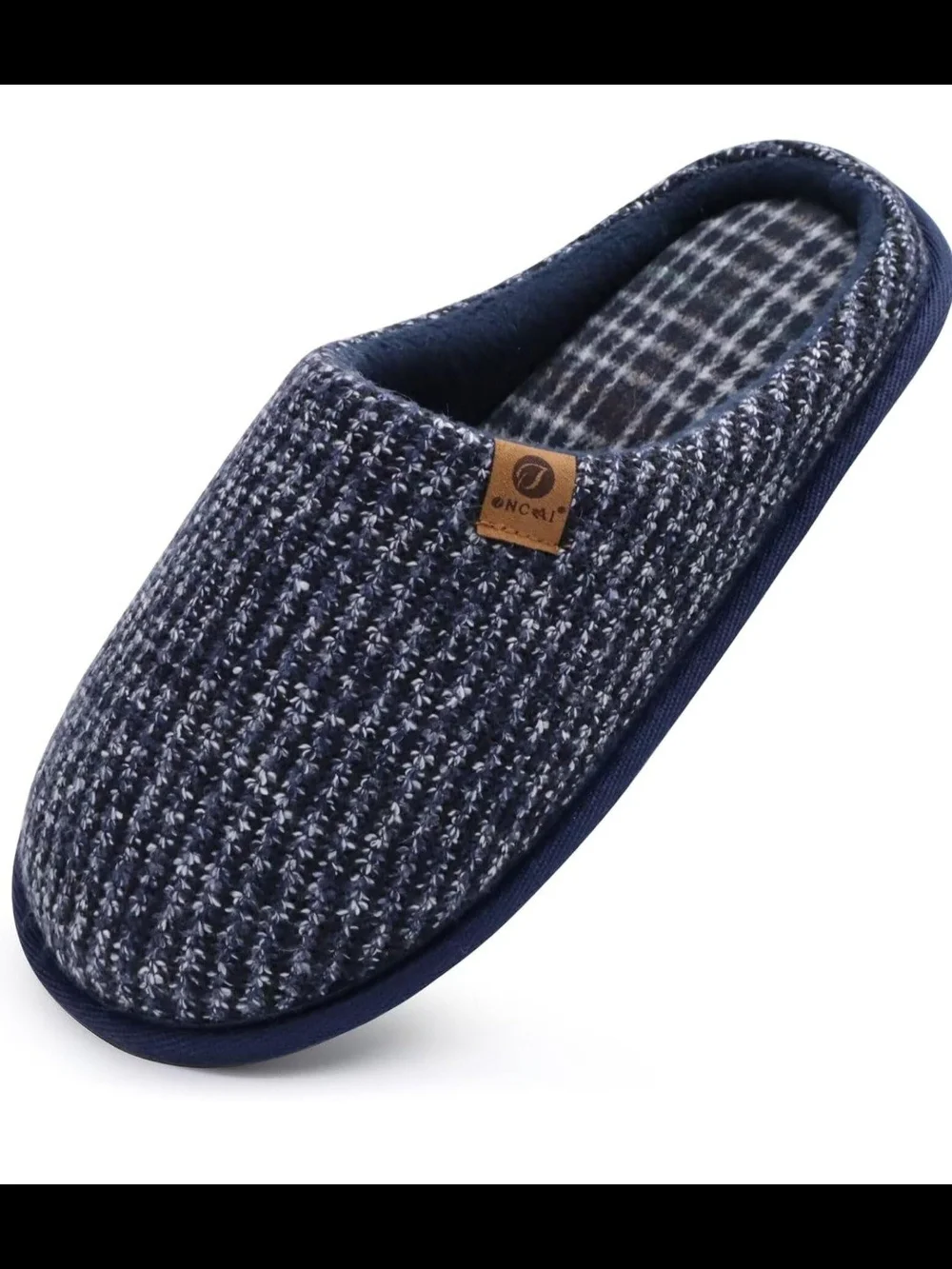 Men's Navy Knit Slip-On Loafers Sz 13 Nwt Memory Foam